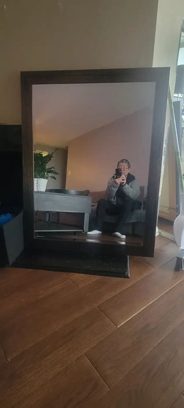 Large wall mirror