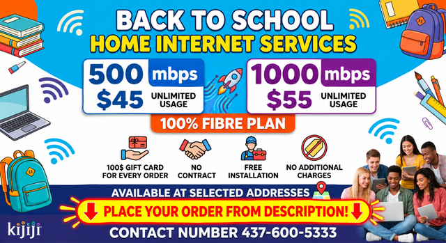 Back to School Home Internet | Unlimited Fibre | $45 & $55