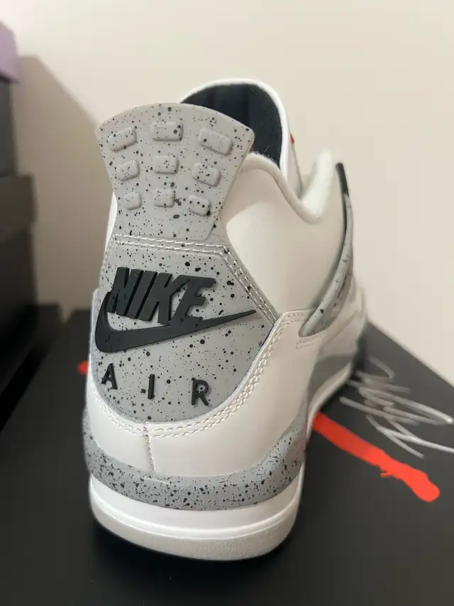 Brand New 2025 Jordan Retro 4 White Cement