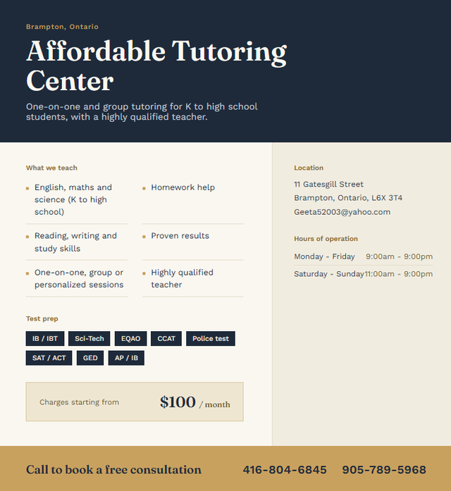 Affordable Tutoring Center