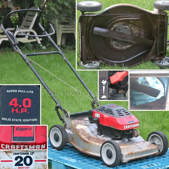 Tondeuse à gazon 20' Craftsman Eager-1 172cc 4hp gas lawn mower