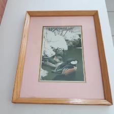 BEAUCADRE VITRÉ 9'x11'DE ROBERT BATEMANT PEINTRE CANADIEN $20.00