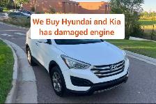 Buying $ Hyundai and Kia / damaged or running