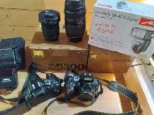 Nikon D5300 body (lenses, flashes available)
