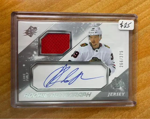 2023-24 SPx Rookie Jersey Autographs #LP Luke Philp #'d 266/375