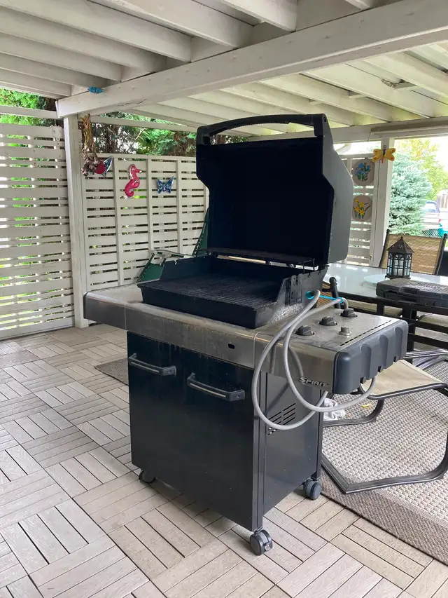 Webber spirit BBQ with natural gas fitted