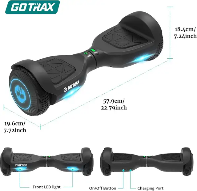 GO Trax Hoverboard GOTRAX for Kids including Charge Open Box