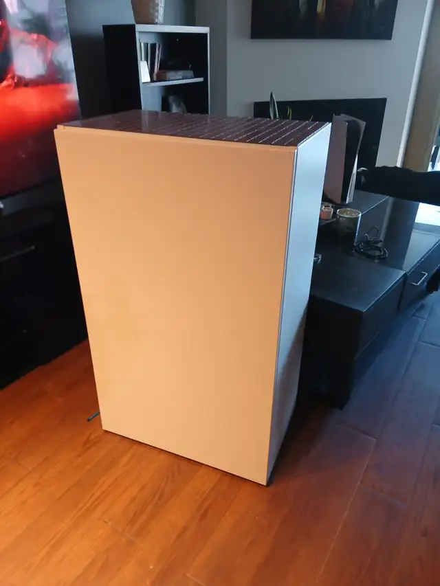 Wood storage cabinet