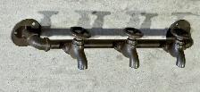 Industrial-Style Cast Iron Wall Hook (w Three Faucet Spigots) - Photo 3