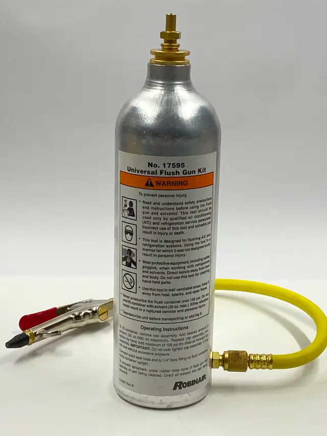 ROBINAIR 17595 Flush Gun Kit for Automotive A/C Cleaning. New!