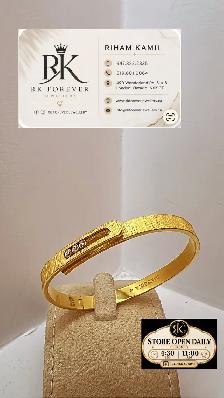 21k  yellow Gold Bracelet  # R 29 - Photo 3