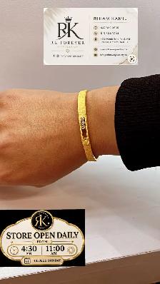 21k  yellow Gold Bracelet  # R 29 - Photo 7
