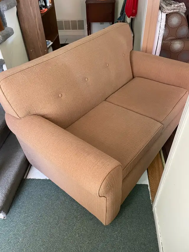 Comfy Brown Loveseat