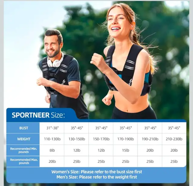 Sportneer 12 lb Weighted Vest