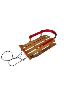 Vintage Torpedo Wooden Baby Pull Sled - Photo 2