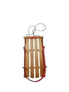 Vintage Torpedo Wooden Baby Pull Sled - Photo 3