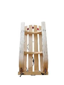 Vintage Torpedo Wooden Baby Pull Sled - Photo 5