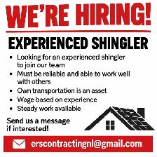 Shingler Wanted