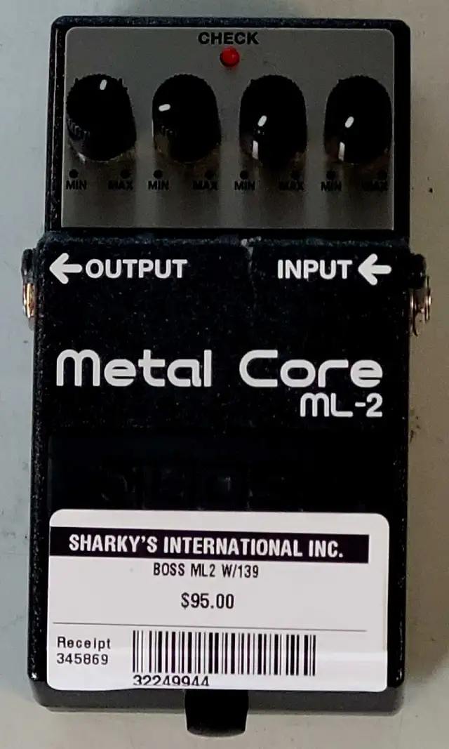 Boss ML-2 Metal Core Distortion Pedal (32249944)