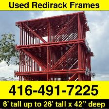 Used Redirack uprights 6’ tall up to 26’ tall x 42' deep.