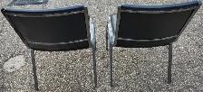 Two metal stackable chairs. - Photo 3