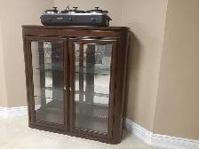 Cherrywood Glass Display Cabinet