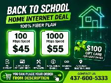Best & Cheap Home Internet |No Contract|From $45|Back to School