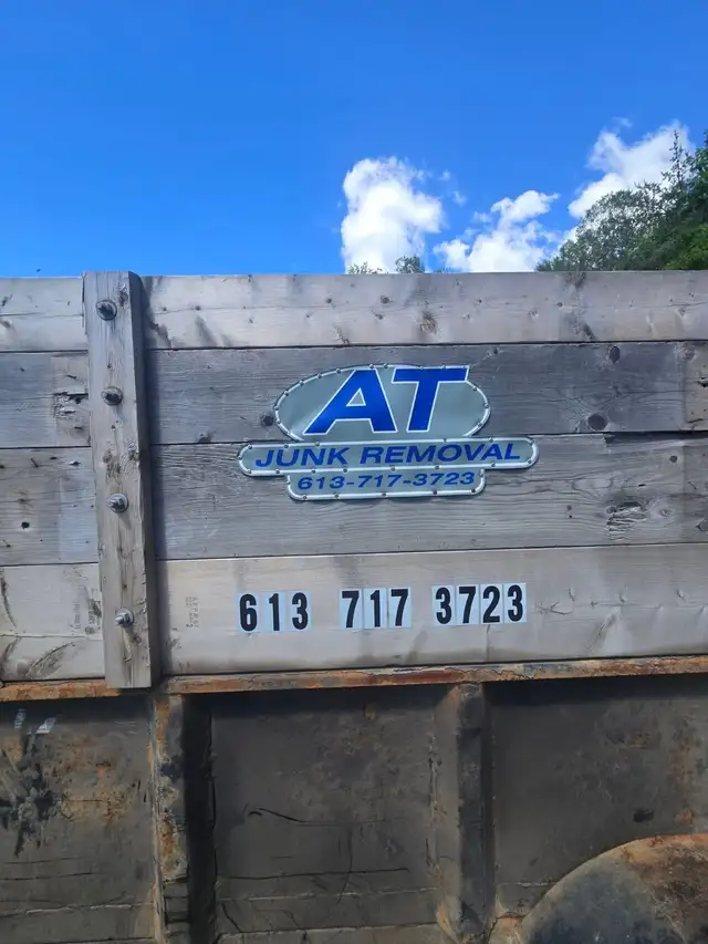 AT junk removal service.