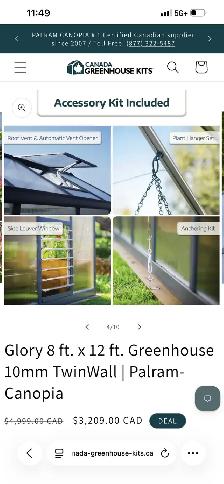 glory 12x8 greenhouse by canopia - Photo 4