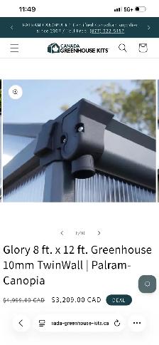 glory 12x8 greenhouse by canopia - Photo 5