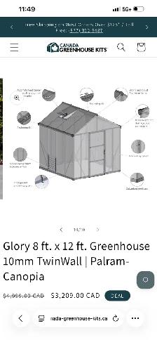 glory 12x8 greenhouse by canopia - Photo 7