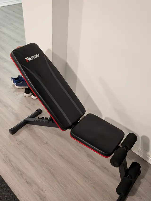 PASYOU Adjustable Weight Bench - Like New - $70