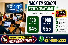 Home Internet Sale $45 & $55 'Back to School'