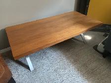 Wood & Metal Modern Coffee Table