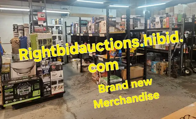 ONLINE AUCTION BRAND NEW MERCHANDISE PLEASE SEE ADD