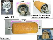Roulette en métal 2’’ ½ diamètre x 1’’ ½. à rainure de ½’’ - Photo 7