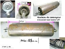 Roulette en métal 2’’ ½ diamètre x 1’’ ½. à rainure de ½’’ - Photo 8