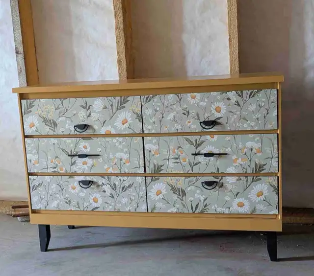 refinished dresser