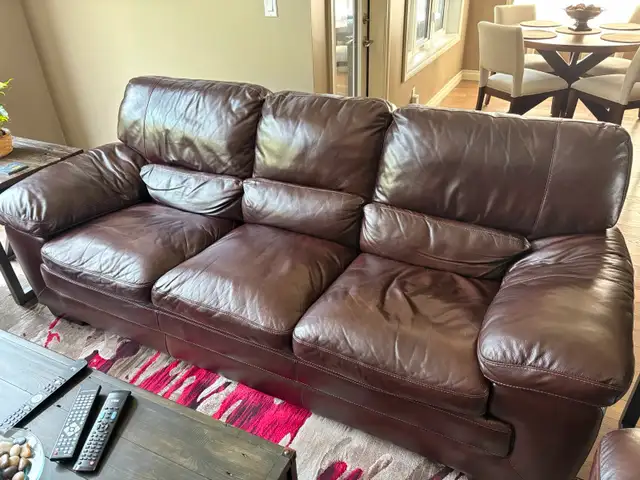 Leather couch