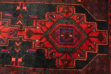 HANDKNOTTED PERSIAN HAMADAN WOOL RUG 11.2FT x 4.2FT (42) - Photo 2