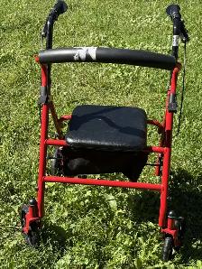 drive walker rollator with seat and basket in good condition - Photo 2
