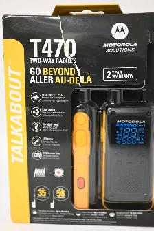 Motorola two-way Radio Weatherproof 22 Channels 56KM Range NEW