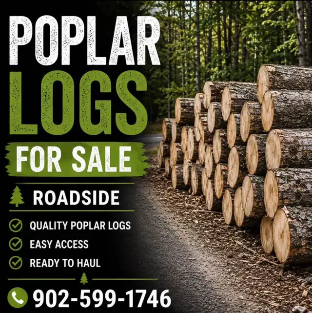 Poplar logs