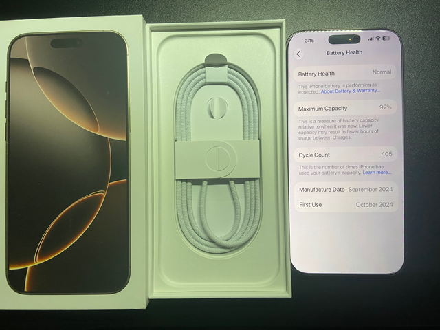 Iphone 16 Pro Max For Sale 9.5/10 condition battery  Health 92%