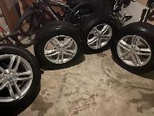 Winter Tires on Aluminum Rims  235/65 R17