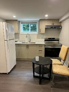 1 Bedroom, 1 washroom Basement Furnished Apartment:
