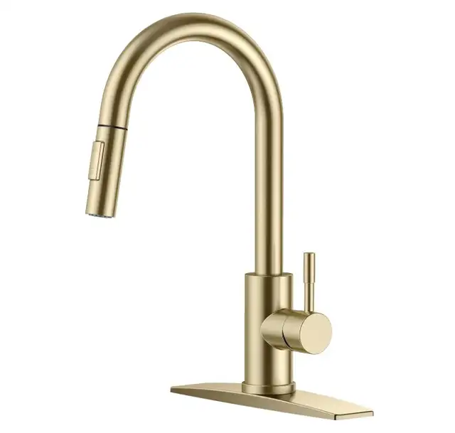 Brand New Gold Pull Out Kitchen Faucet For Sale
