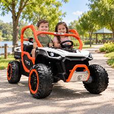 Kids Farmer Buggy. 24V, 4X4, Rubber Wheels, Electric Dump Bed