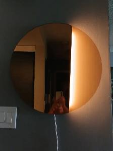 Round wall mirror