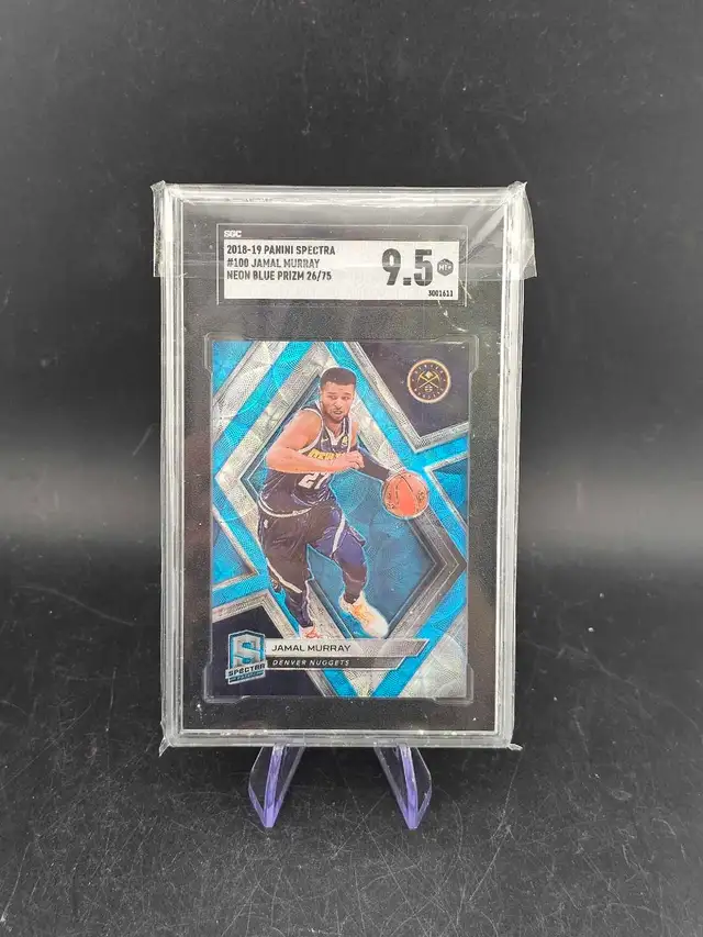 Jamal Murray 2018 Panini Spectra 26/75 Blue Prizm SGC 9.5 Graded